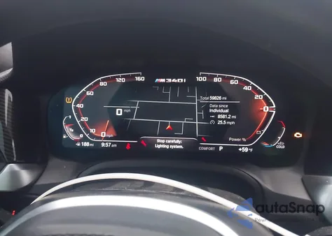 2021 BMW 3 Series M340I из США, поврежденный, VIN 3MW5U7J09M8B70268